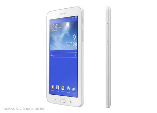 白色版GALAXY Tab3 Lite(图片来自于samsung tomorrow)