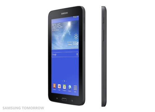 黑色版GALAXY Tab3 Lite(图片来自于samsung tomorrow)