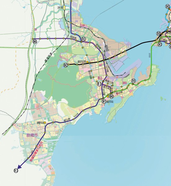 【图】青岛西海岸城际轨道r3线今起首次环评公示(图) - 六维空间