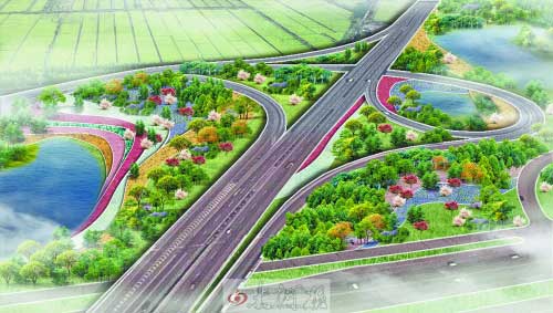 洛阳高速出入口立交将新增绿地约275公顷