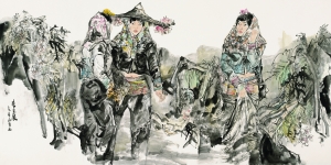 王永芬·中国画 《春意浓》 横幅
