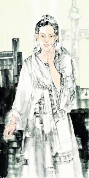 王永芬·中国画 《青春》 立轴
