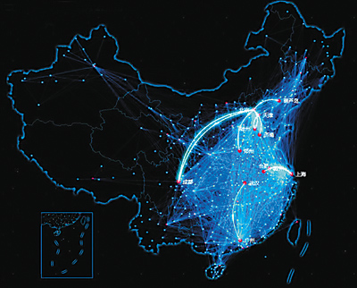 大数据里看春运迁徙:实时地图上的春运全景