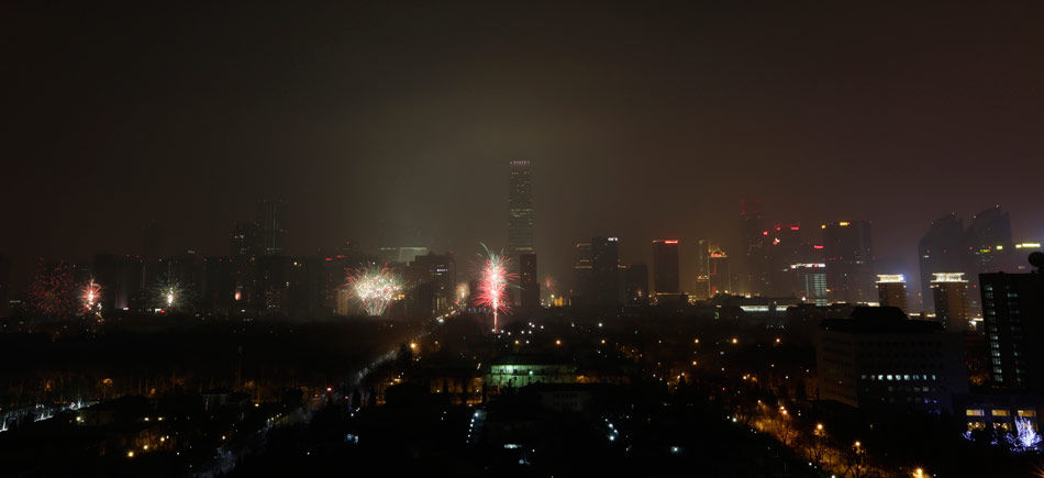 除夕的北京夜空组图