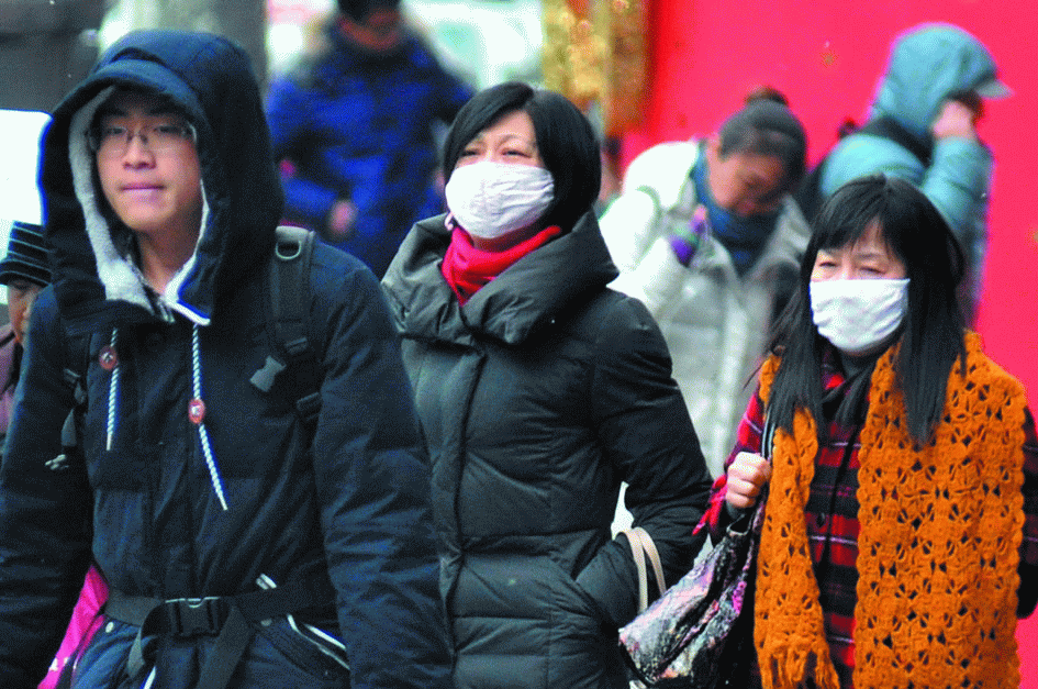 昨上海零下3℃创入冬后最低温(图)市民全副武装,度过今年冬天最冷的