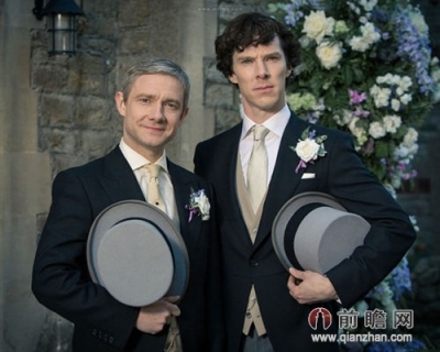 情侣"评选中,bbc《神探夏洛克》版的夏洛克·福尔摩斯和约翰·华生位