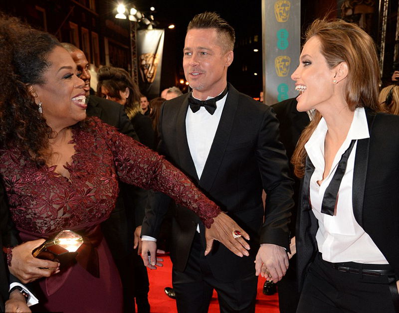 2014年BAFTA大奖群星云集 布拉德皮特夫妇情