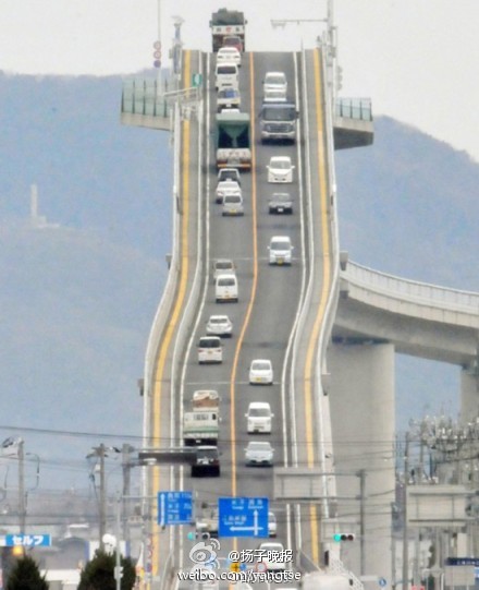 江岛大桥斜率为6.1%:前进100米升高6米(图)