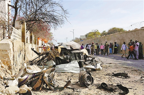索马里总统府遇袭(图)