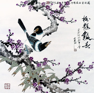 喜鹊报春