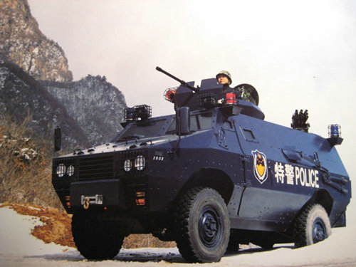 资料图:中国特警部队已经批量列装zfb05装甲车.