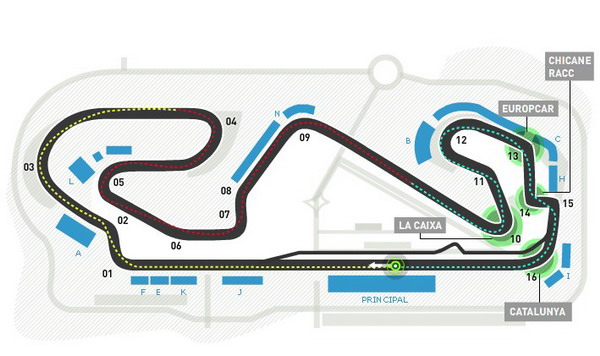 f1西班牙大奖赛 加泰罗尼亚赛道