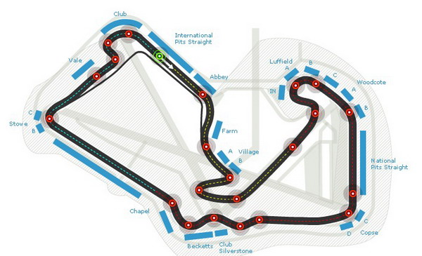 F1英国大奖赛 银石赛道