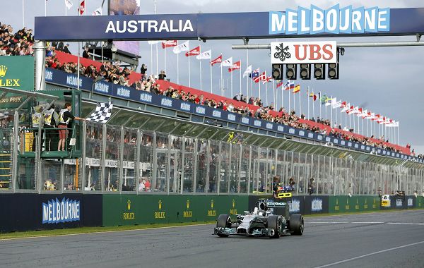 图文:F1澳大利亚站正赛 罗斯伯格获得冠军