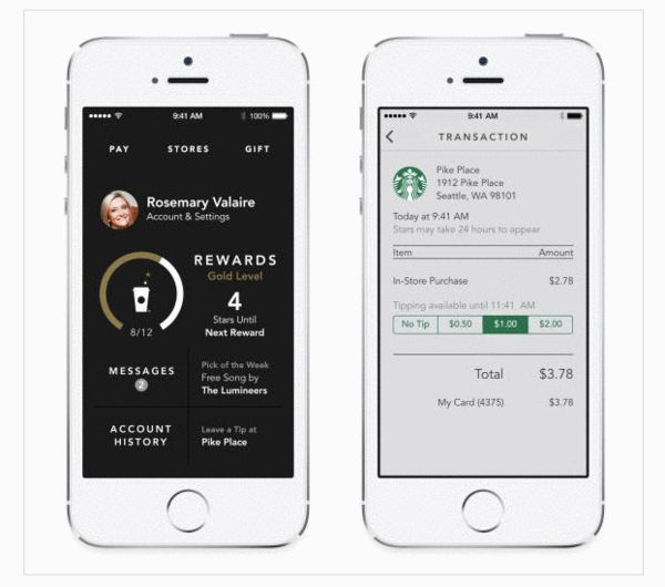 星巴克新版 iOS 应用上线 支持摇一摇付款
