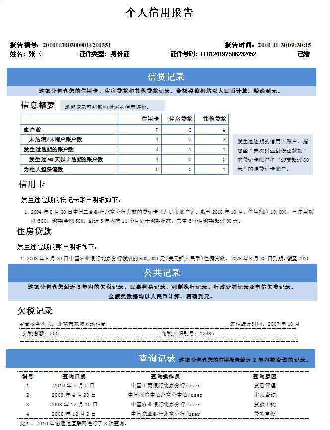 中国人民银行征信中心个人信用信息服务平台