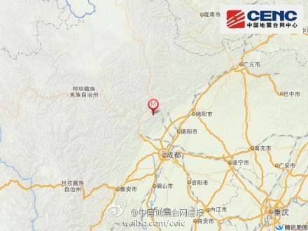 四川什邡市发生3.0级地震 震源深度16千米(图)图片