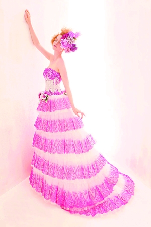 紫红色婚纱(3)