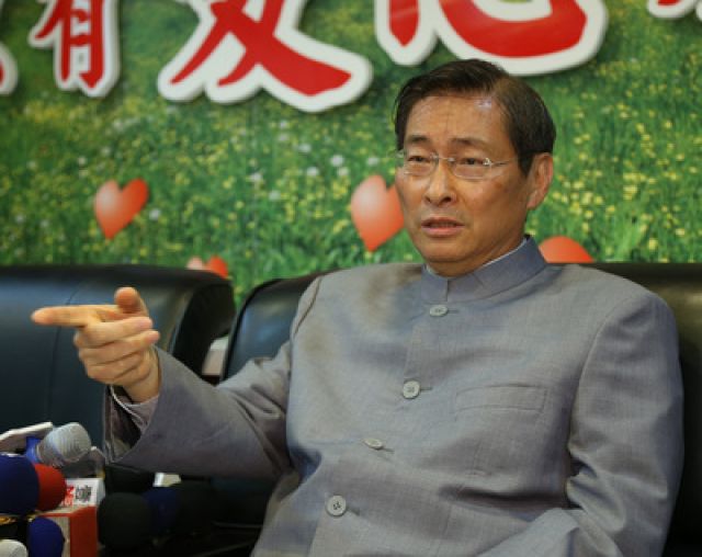 中华统一促进党总裁张安乐。(图自台湾“中央社”)