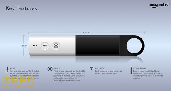 亚马逊发布家用条码扫描器Dash 可简化购物流