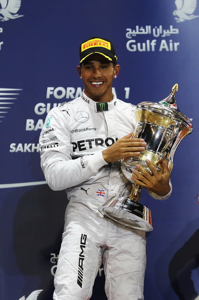 图文:F1巴林大奖赛正赛 冠军汉密尔顿