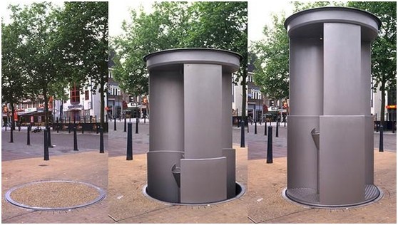悉尼市政府将建弹出式公厕 白天可缩回地底(图
