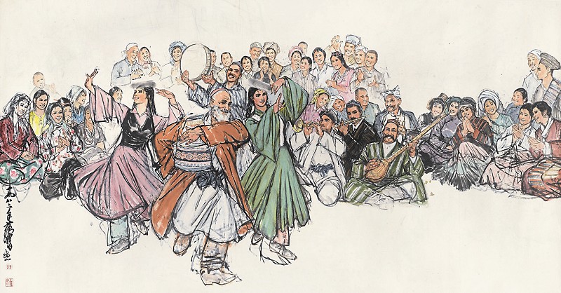 维吾尔族儿童画 维吾尔族儿童画