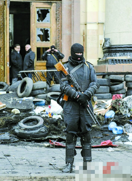 乌克兰东部三大城市闹独立 美国雇佣军平叛