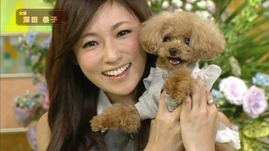 深田恭子带爱犬上节目面部显奇怪皱纹