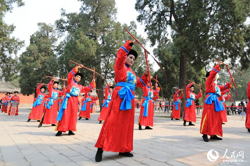 北京先农坛重现清代祭祀先农神礼仪(图)