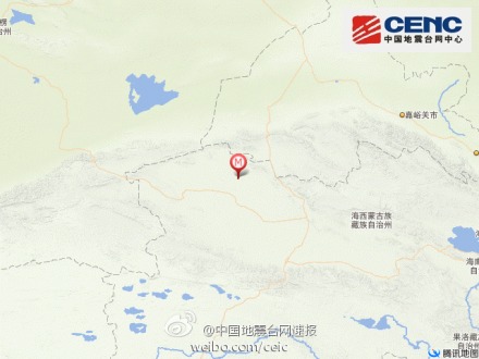 中新网4月26日电 据中国地震台网正式测定：04月26日15时50分在青海省海西蒙古族藏族自治州冷湖行政委员会(北纬38.3度，东经93.5度)发生3.9级地震，震源深度10千米。
