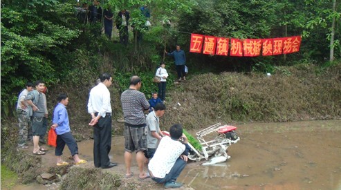 五通镇机械化栽秧现场会(铁牛)