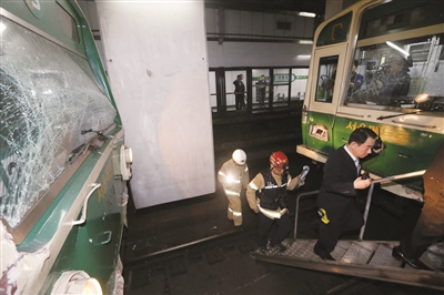 韩国首尔一条主要地铁线路的两趟列车2日下午发生追尾事故,致使超过