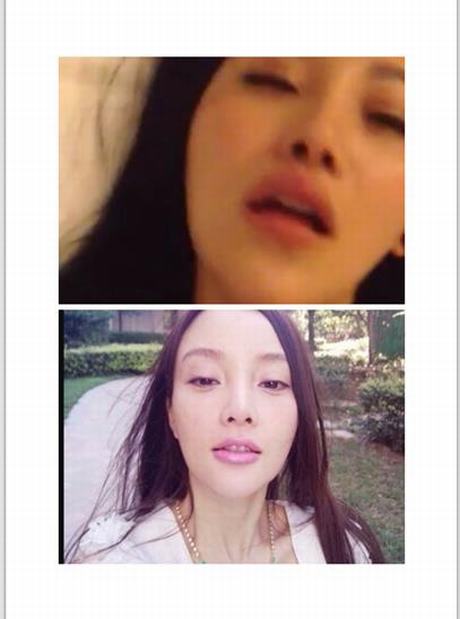 网友对比分析，李小璐与视频女主角在嘴型甚至牙齿大小上也不一致。（点击进入组图）