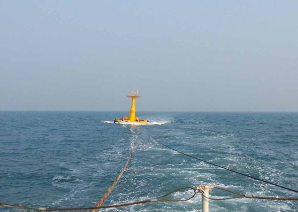 中国南海成功布放海啸浮标 之前投放因故被破