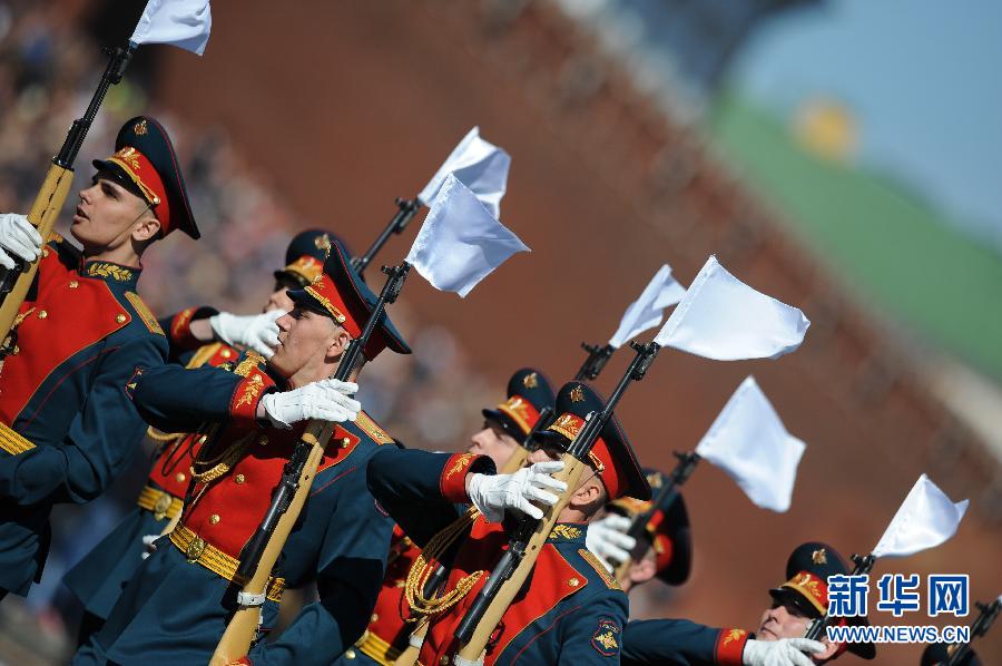 5月9日,在莫斯科红场,俄罗斯举行阅兵纪念卫国战争胜利69周年.
