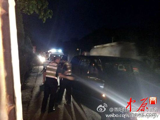 警方保护现场 图据网友