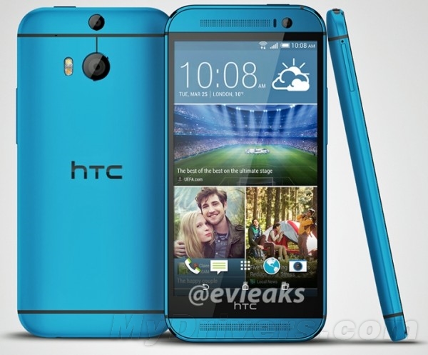 HTC One M8蓝色版“走光”