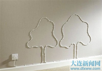 【组图】电线墙画让凌乱电线化腐朽为艺术(组图)