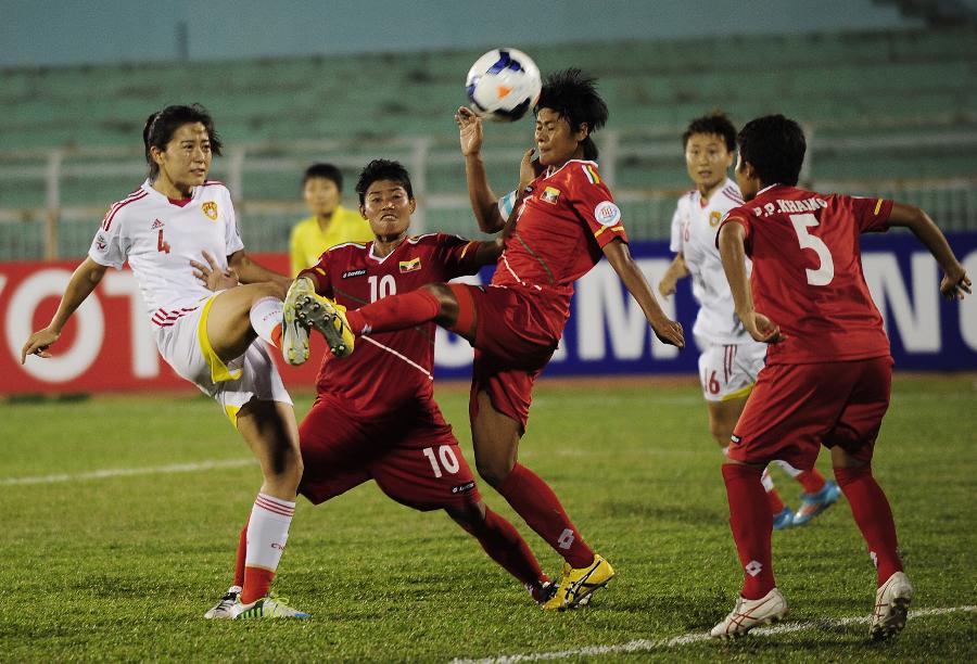 (体育)(12)足球--女足亚洲杯:中国队获世界杯参