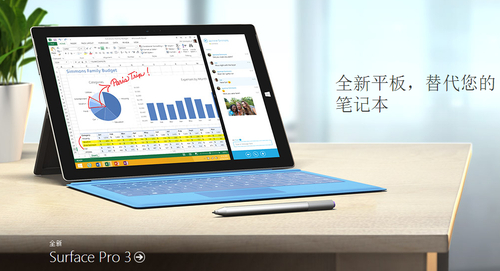 超轻薄 微软推出Surface Pro 3平板电脑