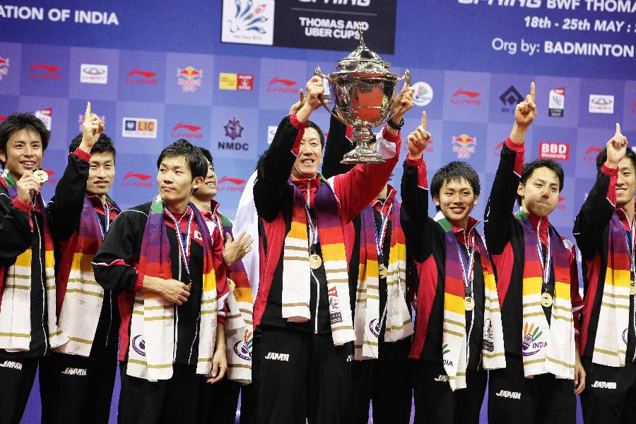 (体育)(4)羽毛球--汤姆斯杯决赛:日本队夺冠(图)