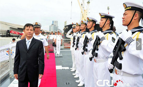 【图】中国海军舰队首次访问喀麦隆 双方将联合演练