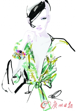 时装插画 归去来兮