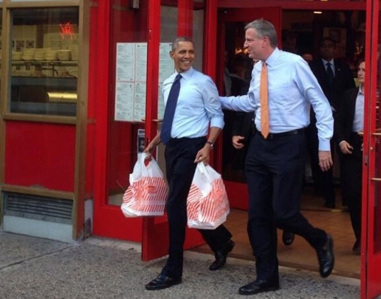 纽约市长欲与奥巴马单挑篮球 自称有身高优势