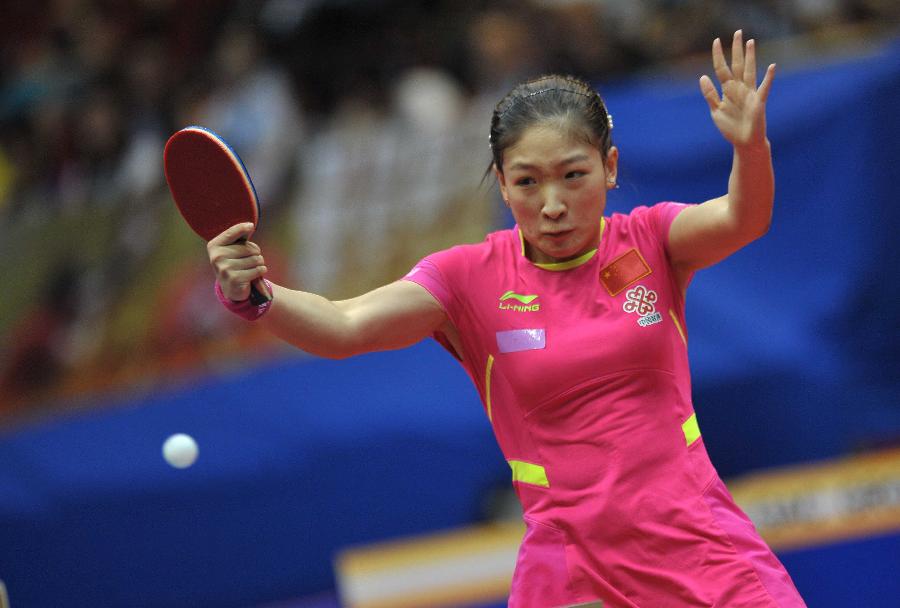 (体育)(6)乒乓球--中国公开赛:刘诗雯晋级(图)
