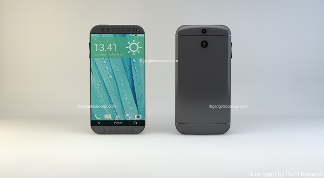 具备超大屏占比 HTC One M9概念图现身