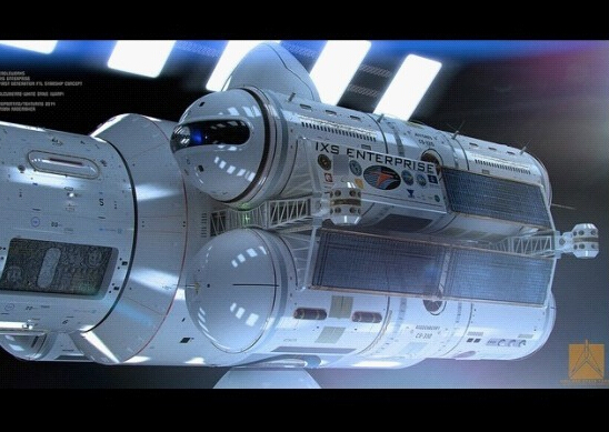 宇宙飞船"ixs企业号"3d设计图