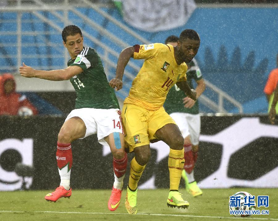 世界杯小组赛A组:墨西哥1:0喀麦隆(组图)