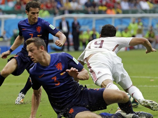 巴西世界杯荷兰5:1西班牙成功复仇 精彩进球瞬